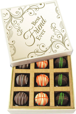 Chocholik Friendship Gift - Best Friend Ever - Dark, Milk, White Chocolate - 9pc Truffles(135 g)
Chocholik Friendship Gift - Best Friend Ever - Dark, Milk, White Chocolate - 9pc Truffles(135 g)
