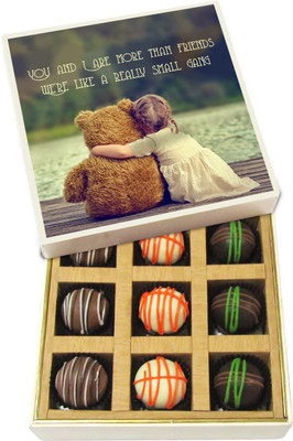 Chocholik Friendship Gift - We Are Really Small Gang - Dark, Milk, White Chocolate - 9pc Truffles(135 g)
Chocholik Friendship Gift - We Are Really Small Gang - Dark, Milk, White Chocolate - 9pc Truffles(135 g)