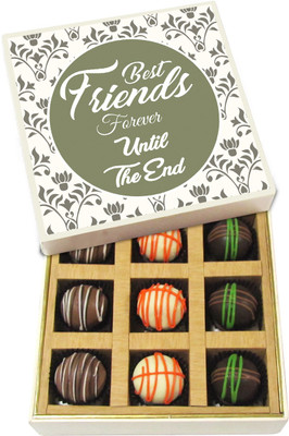 Chocholik Friendship Gift - Best Friends Forever Until the End - Dark, Milk, White Chocolate - 9pc Truffles(135 g)
Chocholik Friendship Gift - Best Friends Forever Until the End - Dark, Milk, White Chocolate - 9pc Truffles(135 g)