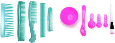 Confidence Combo Of Hair Comb Set And Facial Mixing Bowl And Brush For Home And Salon Use, Multicolor, (Set of 11)(Set of 11)
Confidence Combo Of Hair Comb Set And Facial Mixing Bowl And Brush For Home And Salon Use, Multicolor, (Set of 11)(Set of 11)