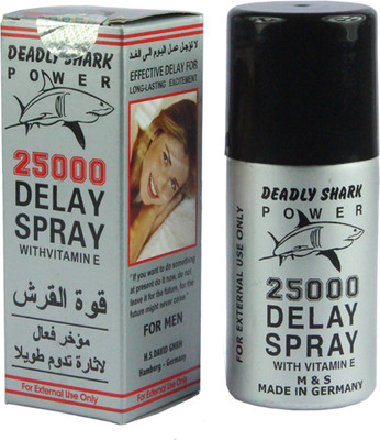 Selva Front Shark 25000 Delay-Spray with Vitamin E for long lating excitement Body Mist - For Men(40 ml)
Selva Front Shark 25000 Delay-Spray with Vitamin E for long lating excitement Body Mist - For Men(40 ml)