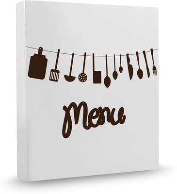 100yellow Menu PVC Plastic, Ring Binder(Set Of 1, Multicolor)