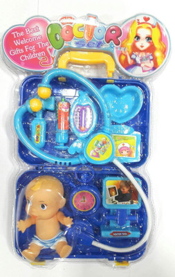 kidztoyzone Doctor Set with Small Boy Doctor Nurse Family Operated Set Medical Kit Toy with Suitcase for Kids (Blue)
kidztoyzone Doctor Set with Small Boy Doctor Nurse Family Operated Set Medical Kit Toy with Suitcase for Kids (Blue)