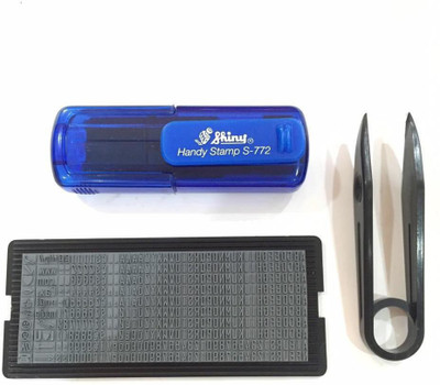 Shiny S-772 DIY Self-Inking Printing Stamp Kit (Self Customization) Self Customised Stamp(15 x 10 x 2 cm, Blue)
Shiny S-772 DIY Self-Inking Printing Stamp Kit (Self Customization) Self Customised Stamp(15 x 10 x 2 cm, Blue)