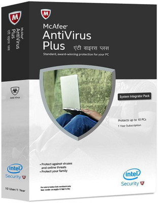 McAfee McAfee Antivirus 10 pc /1 year Anti-virus 10 User 1 Year