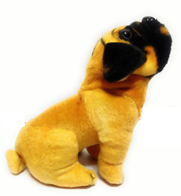 DINAARKAN HALF SITTING PUG DOG SOFT TOY 20 cm - 20 cm(Brown)