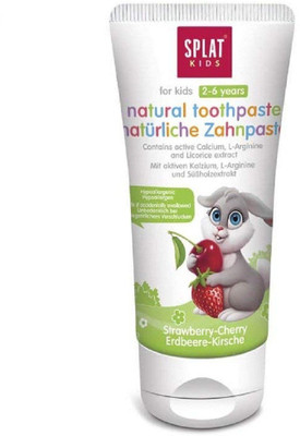 SPLAT Kids Toothpaste (2-6 Years) 98% Natural Free from SLS/SLES, Mint, Fluorides, Parabens, Petrochemicals (Wild Strawberry-Cherry, Pack of 1) Toothpaste(100 g)
SPLAT Kids Toothpaste (2-6 Years) 98% Natural Free from SLS/SLES, Mint, Fluorides, Parabens, Petrochemicals (Wild Strawberry-Cherry, Pack of 1) Toothpaste(100 g)