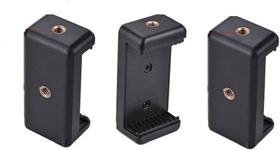 BB4 PACK OF 3 Camera Stand Clip Bracket Holder Monopod / Mount Adapter for Mobile Holder Tripod Kit(Black, Supports Up to 500 g)
BB4 PACK OF 3 Camera Stand Clip Bracket Holder Monopod / Mount Adapter for Mobile Holder Tripod Kit(Black, Supports Up to 500 g)