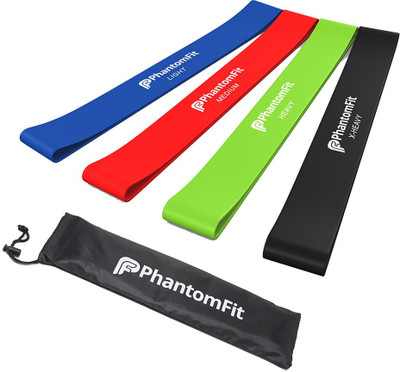 Phantom Fit Resistance band 2 Cotton Yoga Strap(Red)