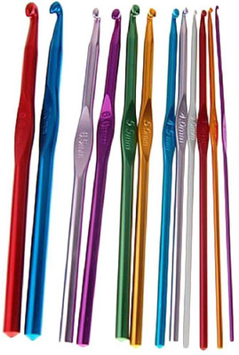Vardhman Aluminum Multicolor Crochet Hooks Needle (Size from 2.0mm to 8.0mm) Pack of 12,for Sewing Craft Yarn Sweater Woolen Cloth
Vardhman Aluminum Multicolor Crochet Hooks Needle (Size from 2.0mm to 8.0mm) Pack of 12,for Sewing Craft Yarn Sweater Woolen Cloth
