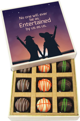 Chocholik No One Will Ever Be As Entertained By Us As Us - Dark, Milk, White Chocolate Truffles - 9pc Truffles(135 g)
Chocholik No One Will Ever Be As Entertained By Us As Us - Dark, Milk, White Chocolate Truffles - 9pc Truffles(135 g)
