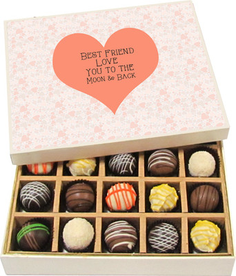 Chocholik Best Friend Love You To The Moon And Back - Dark, Milk, White Chocolate Truffles - 20pc Truffles(300 g)
Chocholik Best Friend Love You To The Moon And Back - Dark, Milk, White Chocolate Truffles - 20pc Truffles(300 g)