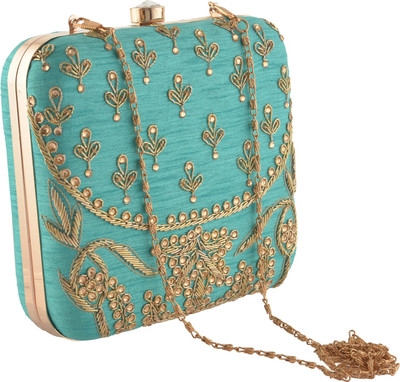 Zephyrr Party Green Clutch