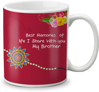 LOF Best Gifts For Brother For Rakshabandhan Best Memories Fo Life 325ml White Coffee Ceramic Mug(325 ml)
LOF Best Gifts For Brother For Rakshabandhan Best Memories Fo Life 325ml White Coffee Ceramic Mug(325 ml)