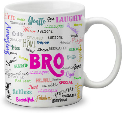 LOF Amazing Gifts For Raksha Bandhan For Brother Bhai 325ml White Coffee Ceramic Mug(325 ml)
LOF Amazing Gifts For Raksha Bandhan For Brother Bhai 325ml White Coffee Ceramic Mug(325 ml)