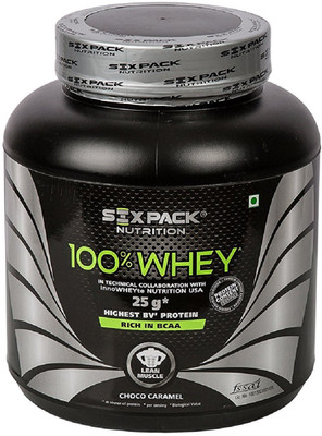 SIX PACK NUTRITION 100% Whey Protein - 2 kg (Choco Caramel) Whey Protein(2 kg, Choco Caramal)