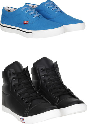 Knot n Lace Combo Pack of 2 Casual Sneakers Sneakers For Men(Black, Blue, Black::sky
Knot n Lace Combo Pack of 2 Casual Sneakers Sneakers For Men(Black, Blue, Black::sky