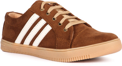 Longwalk Stylish Premium Sneakers For Men(Tan, White