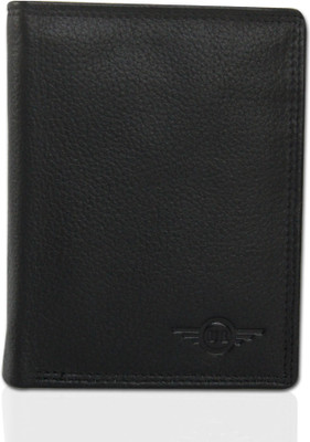 Ubai Lifa Men Black Genuine Leather Wallet(12 Card Slots)