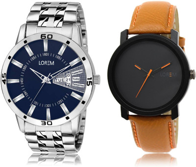 LOREM LR20-102 COMBO Black & Blue Round Boy's Leather & Metal Bracelet Watch - For Men
LOREM LR20-102 COMBO Black & Blue Round Boy's Leather & Metal Bracelet Watch - For Men