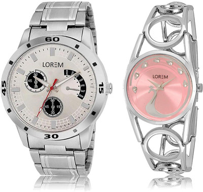 LOREM LR101-233 COMBO Pink & Silver Round Boy's & Girl's Metal Bracelet Hybrid Watch - For Men & Women
LOREM LR101-233 COMBO Pink & Silver Round Boy's & Girl's Metal Bracelet Hybrid Watch - For Men & Women