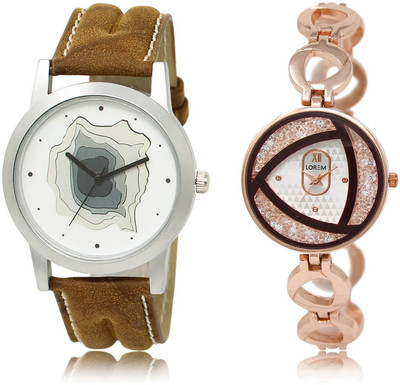 LOREM LR9-238 COMBO Silver & White Round Boy's & Girl's Metal Bracelet & Leather Watch - For Men & Women
LOREM LR9-238 COMBO Silver & White Round Boy's & Girl's Metal Bracelet & Leather Watch - For Men & Women