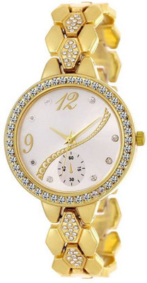 TRUE KART ALK 21222 Gold crystal studded chronograph bracelet strap beautiful With 1 year Warranty Watch - For Women
TRUE KART ALK 21222 Gold crystal studded chronograph bracelet strap beautiful With 1 year Warranty Watch - For Women