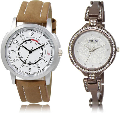 LOREM LR17-236 COMBO Silver & White Round Boy's & Girl's Metal Bracelet & Leather Watch - For Men & Women
LOREM LR17-236 COMBO Silver & White Round Boy's & Girl's Metal Bracelet & Leather Watch - For Men & Women