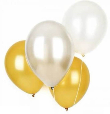 teple Solid White Gold Metallic Balloons for Birthday Decoration , Decoration for Weddings , Engagement , Baby Shower , 1st Birthday Party Decoration Items , Anniversary Party , Bachelors Party , Office Party , Diwali , New Year Party , Christmas Decorati
teple Solid White Gold Metallic Balloons for Birthday Decoration , Decoration for Weddings , Engagement , Baby Shower , 1st Birthday Party Decoration Items , Anniversary Party , Bachelors Party , Office Party , Diwali , New Year Party , Christmas Decorati