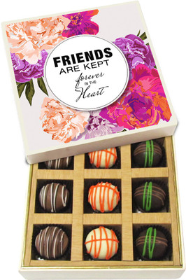 Chocholik Friends Are Kept Forever in the Heart - Dark, Milk, White Chocolate Truffles - 9pc Truffles(135 g)
Chocholik Friends Are Kept Forever in the Heart - Dark, Milk, White Chocolate Truffles - 9pc Truffles(135 g)