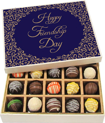 Chocholik Friendship Gift - Happy Friendship Day - Dark, Milk, White Chocolate - 20pc Truffles(300 g)
Chocholik Friendship Gift - Happy Friendship Day - Dark, Milk, White Chocolate - 20pc Truffles(300 g)