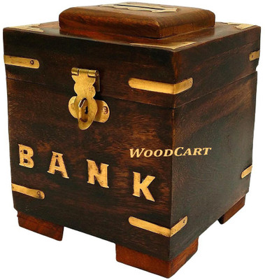 WoodCart Wooden H@ndmade Money Bank Square Frame With Stand 5 inch Coin Bank(Brown)
WoodCart Wooden H@ndmade Money Bank Square Frame With Stand 5 inch Coin Bank(Brown)