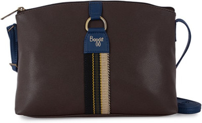 Baggit Women Casual Brown PU Sling Bag