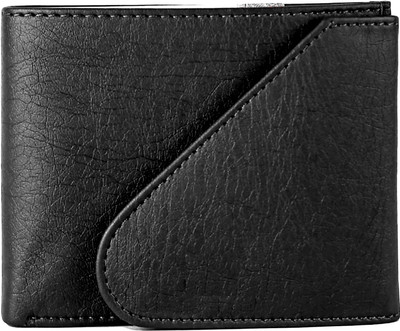 COST TO COST Men Grey, Black Genuine Leather Wallet(8 Card Slots)