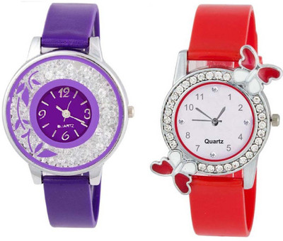 Rage Enterprise New Stylish Red and Purple Fancy Diamond Combo Set of 2 Men & Women Watch - For Girls
Rage Enterprise New Stylish Red and Purple Fancy Diamond Combo Set of 2 Men & Women Watch - For Girls