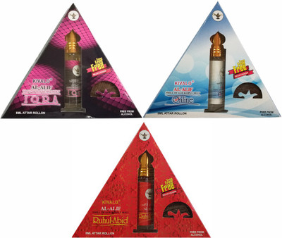 Kivalo Ⓡ Pure Original Iqra, Online & Ruhul Abid Roll On Attar Combo Pack of 3 x 8 ml with Free 3 x 10 g Bukhoor Coin Floral Attar(Musk)
Kivalo Ⓡ Pure Original Iqra, Online & Ruhul Abid Roll On Attar Combo Pack of 3 x 8 ml with Free 3 x 10 g Bukhoor Coin Floral Attar(Musk)