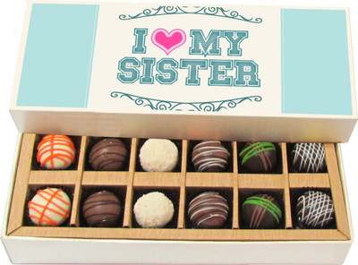 Chocholik Rakshabandhan Gift Box - I Love My Sister - Dark, Milk, White Chocolate Truffles - 12pc Truffles(180 g)
Chocholik Rakshabandhan Gift Box - I Love My Sister - Dark, Milk, White Chocolate Truffles - 12pc Truffles(180 g)