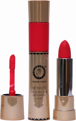COLORS QUEEN Lip Matte 2in1 Long Lasting Gloss & Matte Lipstick(Indian Pink, 13 ml)
COLORS QUEEN Lip Matte 2in1 Long Lasting Gloss & Matte Lipstick(Indian Pink, 13 ml)