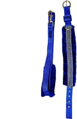 PET HUB Dog Collar & Leash(, BLUE