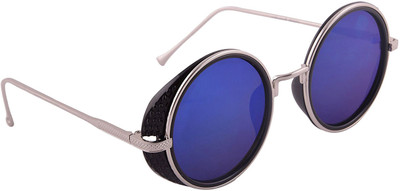 AyushE Round Sunglasses(Clear, Red)