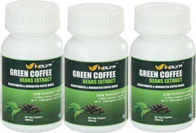 indlyf Pure Green Coffee Bean Extract With 60 % CGA Chlorogenic Acid) Lose Upto 8Kg In A Month Of 180 Capsules ( pack of 3 )(180 No)
indlyf Pure Green Coffee Bean Extract With 60 % CGA Chlorogenic Acid) Lose Upto 8Kg In A Month Of 180 Capsules ( pack of 3 )(180 No)