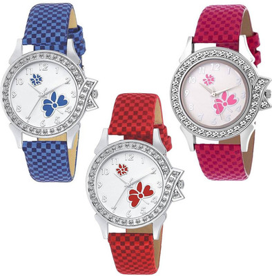 Zebra Combo Pack 3 Flower Print Dial Multi Chex Design Leather Belt Watch For Girls & Women ZB-CH09 Watch - For Girls
Zebra Combo Pack 3 Flower Print Dial Multi Chex Design Leather Belt Watch For Girls & Women ZB-CH09 Watch - For Girls