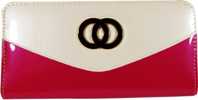 opazo Casual, Formal White, Pink Clutch, Pink;white