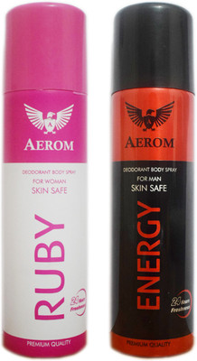 Aerom Ruby and Energy Deodorant Deodorant Spray - For Men & Women(300 ml, Pack of 2)
Aerom Ruby and Energy Deodorant Deodorant Spray - For Men & Women(300 ml, Pack of 2)