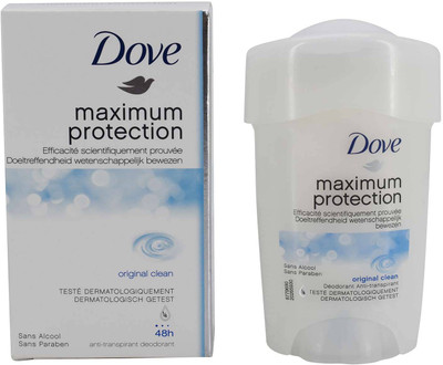 Dove Maximum Protection Originl Clean Anti-perspirant Deodorant Stick - 45ml Deodorant Stick - For Men & Women(45 ml)
Dove Maximum Protection Originl Clean Anti-perspirant Deodorant Stick - 45ml Deodorant Stick - For Men & Women(45 ml)