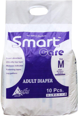 Smart Care Super Absorbent, Leg gathers, Wetness indicator, Fastening tapes and ultra top layer Adult Diaper 10 Medium pcs(Pack of 3) Adult Diapers - M(30 Pieces)
Smart Care Super Absorbent, Leg gathers, Wetness indicator, Fastening tapes and ultra top layer Adult Diaper 10 Medium pcs(Pack of 3) Adult Diapers - M(30 Pieces)