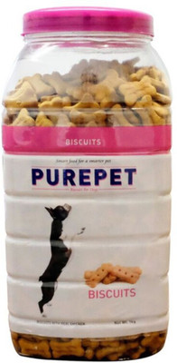 Purepet Real Biscuit Chicken Dog Chew(1 kg, Pack of 1)