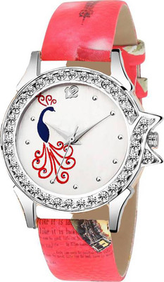 ReniSales New StylishPeacock Diamond Studded Red Leather Belt Women And Girl Watch Watch - For Women
ReniSales New StylishPeacock Diamond Studded Red Leather Belt Women And Girl Watch Watch - For Women