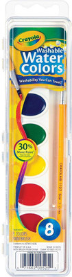 Crayola Washable Watercolors 8 ea