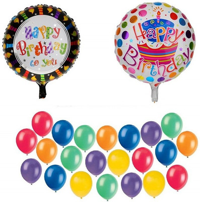 Theme My Party Solid Happy Birthday Foil Balloons & Multicolor Balloons Balloon(Multicolor, Pack of 52)
Theme My Party Solid Happy Birthday Foil Balloons & Multicolor Balloons Balloon(Multicolor, Pack of 52)